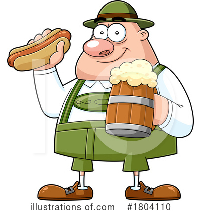 German Man Clipart #1804110 by Hit Toon