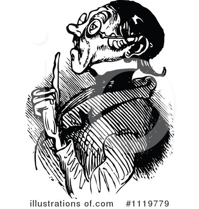 Royalty-Free (RF) Old Man Clipart Illustration by Prawny Vintage - Stock Sample #1119779