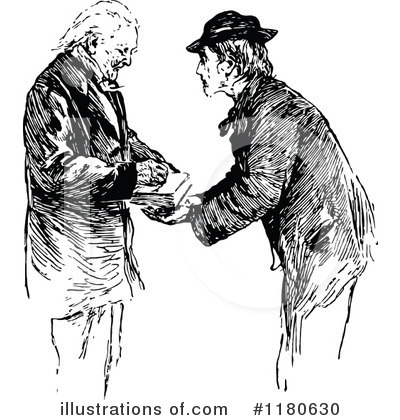 Royalty-Free (RF) Old Man Clipart Illustration by Prawny Vintage - Stock Sample #1180630