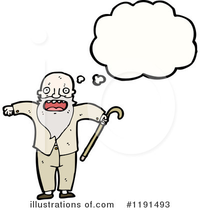 Royalty-Free (RF) Old Man Clipart Illustration by lineartestpilot - Stock Sample #1191493