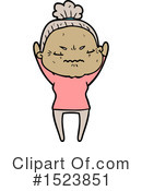 Old Woman Clipart #1523851 by lineartestpilot