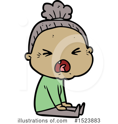 Old Woman Clipart #1523883 by lineartestpilot