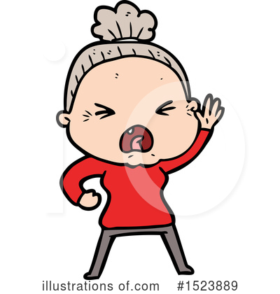 Old Woman Clipart #1523889 by lineartestpilot