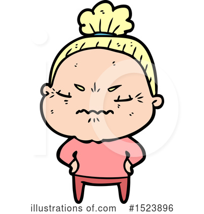 Old Woman Clipart #1523896 by lineartestpilot
