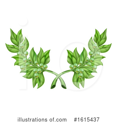 Olive Branch Clipart #1615437 by AtStockIllustration