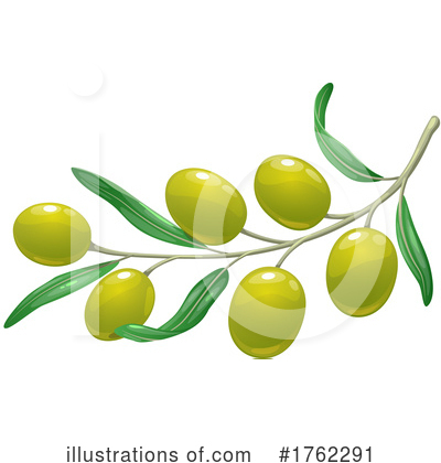 Green Olives Clipart #1762291 by Vector Tradition SM