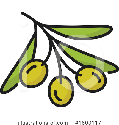 Green Olives Clipart #1803117 by Vector Tradition SM