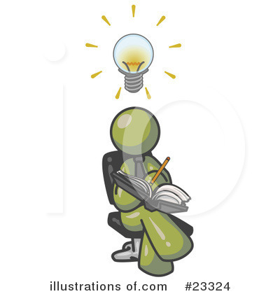 Brainstorming Clipart #23324 by Leo Blanchette
