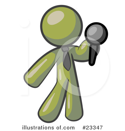 Royalty-Free (RF) Olive Green Collection Clipart Illustration by Leo Blanchette - Stock Sample #23347