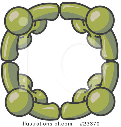 Royalty-Free (RF) Olive Green Collection Clipart Illustration by Leo Blanchette - Stock Sample #23370