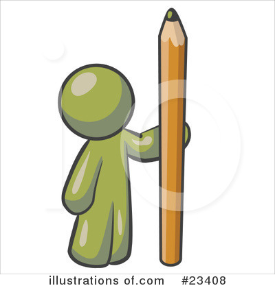 Writing Clipart #23408 by Leo Blanchette