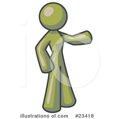 Green Woman Clipart #23418 by Leo Blanchette