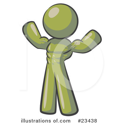 Royalty-Free (RF) Olive Green Collection Clipart Illustration by Leo Blanchette - Stock Sample #23438