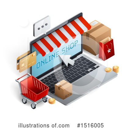 Royalty-Free (RF) Online Shopping Clipart Illustration by beboy - Stock Sample #1516005