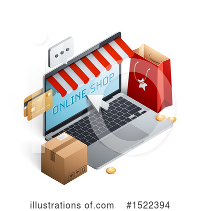 Royalty-Free (RF) Online Shopping Clipart Illustration by beboy - Stock Sample #1522394