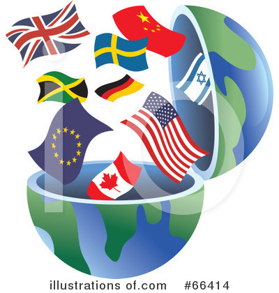 Royalty-Free (RF) Open Globe Clipart Illustration by Prawny - Stock Sample #66414
