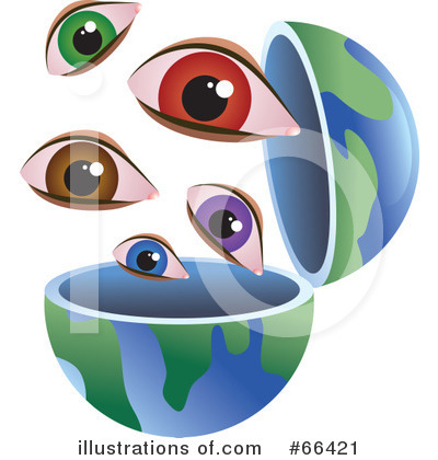 Royalty-Free (RF) Open Globe Clipart Illustration by Prawny - Stock Sample #66421