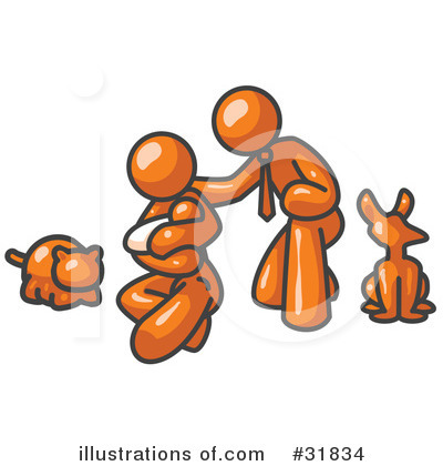 Orange Character Clipart #31834 by Leo Blanchette