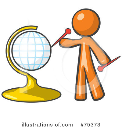 Royalty-Free (RF) Orange Collection Clipart Illustration by Leo Blanchette - Stock Sample #75373