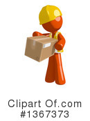 Orange Construction Worker Clipart #1367373 by Leo Blanchette