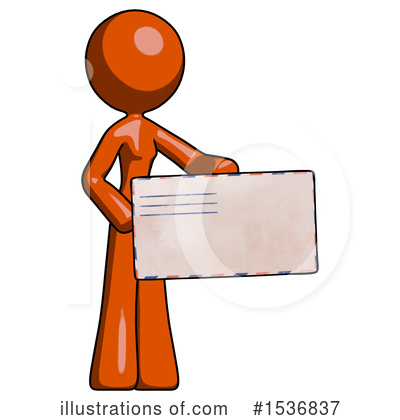 Royalty-Free (RF) Orange Design Mascot Clipart Illustration by Leo Blanchette - Stock Sample #1536837