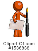 Orange Design Mascot Clipart #1536838 by Leo Blanchette