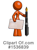 Orange Design Mascot Clipart #1536839 by Leo Blanchette