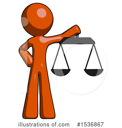 Royalty-Free (RF) Orange Design Mascot Clipart Illustration by Leo Blanchette - Stock Sample #1536867