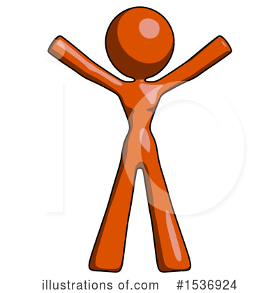 Royalty-Free (RF) Orange Design Mascot Clipart Illustration by Leo Blanchette - Stock Sample #1536924
