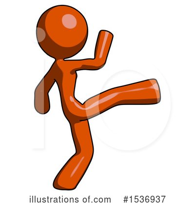 Royalty-Free (RF) Orange Design Mascot Clipart Illustration by Leo Blanchette - Stock Sample #1536937