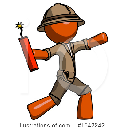 Royalty-Free (RF) Orange Design Mascot Clipart Illustration by Leo Blanchette - Stock Sample #1542242