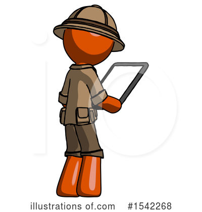Royalty-Free (RF) Orange Design Mascot Clipart Illustration by Leo Blanchette - Stock Sample #1542268