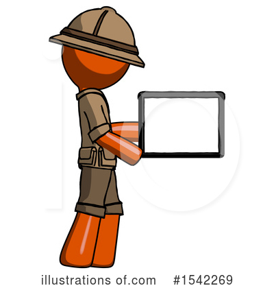 Royalty-Free (RF) Orange Design Mascot Clipart Illustration by Leo Blanchette - Stock Sample #1542269