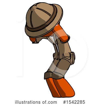 Royalty-Free (RF) Orange Design Mascot Clipart Illustration by Leo Blanchette - Stock Sample #1542285