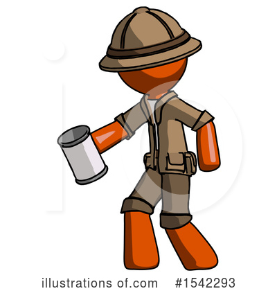 Royalty-Free (RF) Orange Design Mascot Clipart Illustration by Leo Blanchette - Stock Sample #1542293