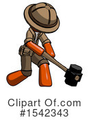 Orange Design Mascot Clipart #1542343 by Leo Blanchette