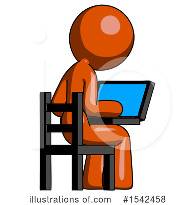 Royalty-Free (RF) Orange Design Mascot Clipart Illustration by Leo Blanchette - Stock Sample #1542458