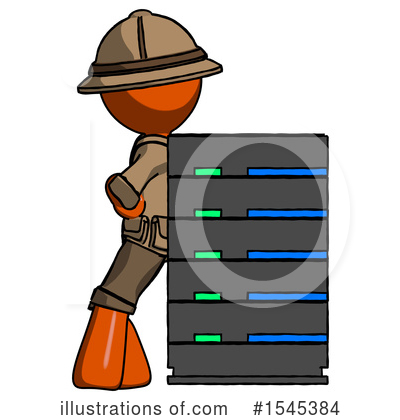 Royalty-Free (RF) Orange Design Mascot Clipart Illustration by Leo Blanchette - Stock Sample #1545384