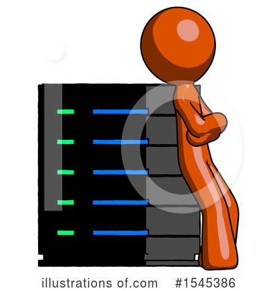 Royalty-Free (RF) Orange Design Mascot Clipart Illustration by Leo Blanchette - Stock Sample #1545386