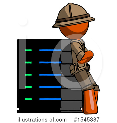 Royalty-Free (RF) Orange Design Mascot Clipart Illustration by Leo Blanchette - Stock Sample #1545387