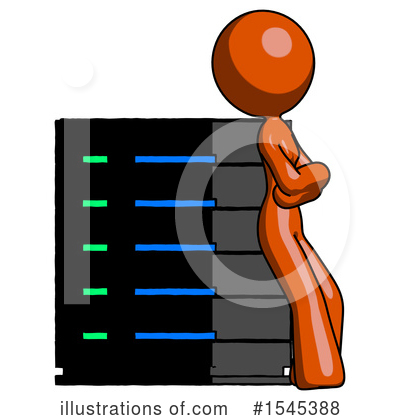 Royalty-Free (RF) Orange Design Mascot Clipart Illustration by Leo Blanchette - Stock Sample #1545388
