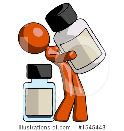 Royalty-Free (RF) Orange Design Mascot Clipart Illustration by Leo Blanchette - Stock Sample #1545448