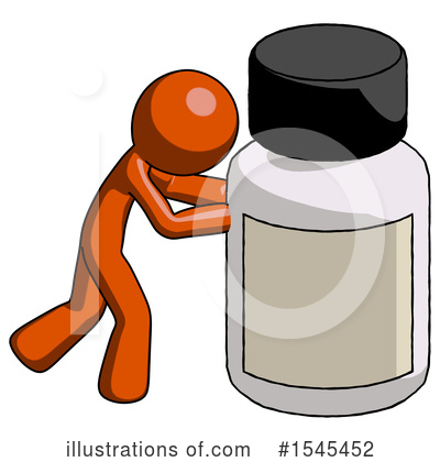 Royalty-Free (RF) Orange Design Mascot Clipart Illustration by Leo Blanchette - Stock Sample #1545452