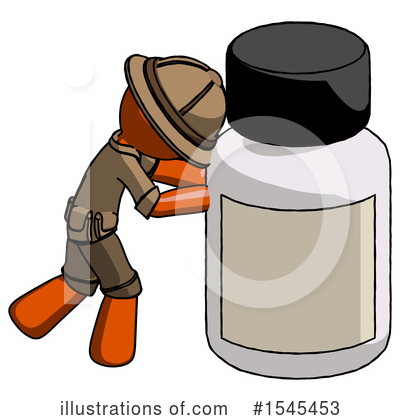 Royalty-Free (RF) Orange Design Mascot Clipart Illustration by Leo Blanchette - Stock Sample #1545453