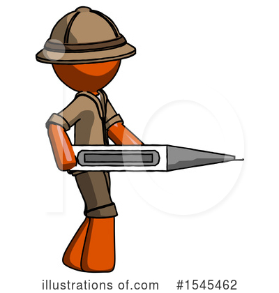 Royalty-Free (RF) Orange Design Mascot Clipart Illustration by Leo Blanchette - Stock Sample #1545462