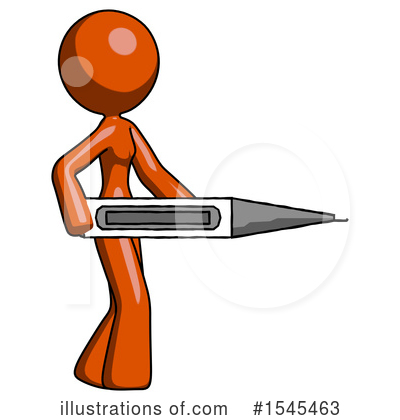 Royalty-Free (RF) Orange Design Mascot Clipart Illustration by Leo Blanchette - Stock Sample #1545463