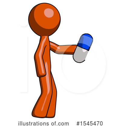 Royalty-Free (RF) Orange Design Mascot Clipart Illustration by Leo Blanchette - Stock Sample #1545470
