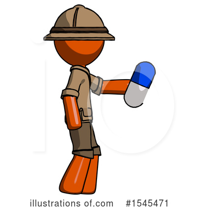 Royalty-Free (RF) Orange Design Mascot Clipart Illustration by Leo Blanchette - Stock Sample #1545471