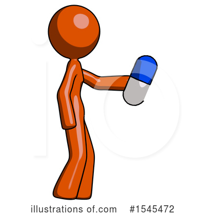 Royalty-Free (RF) Orange Design Mascot Clipart Illustration by Leo Blanchette - Stock Sample #1545472