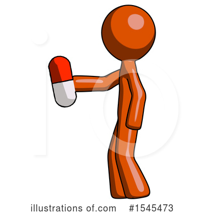 Royalty-Free (RF) Orange Design Mascot Clipart Illustration by Leo Blanchette - Stock Sample #1545473